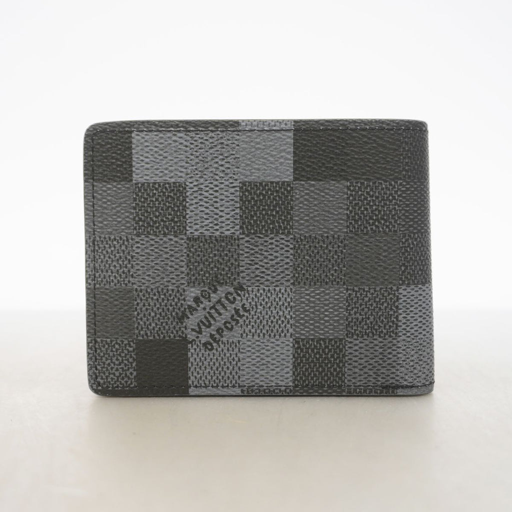 Louis Vuitton Billfold Damoflage Portefeuille Slender Black Wallet — view 7