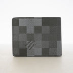 Louis Vuitton Billfold Damoflage Portefeuille Slender Black Wallet — view 7
