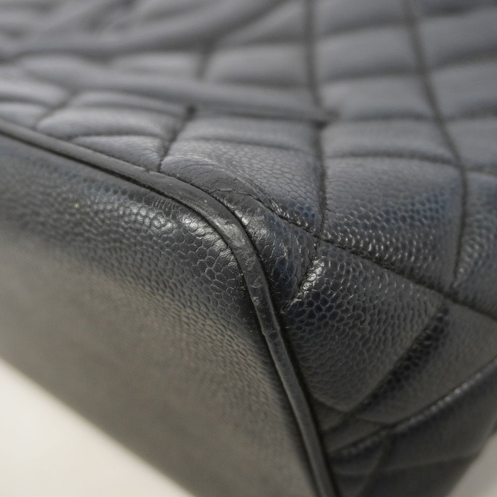 Chanel Tote Bag Reissue Caviar Leather Black Silver — view 6