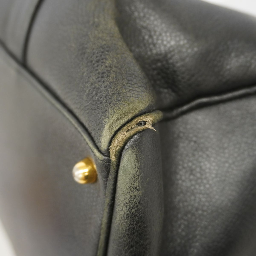 Chanel Boston Bag Caviar Leather Black Gold — view 6