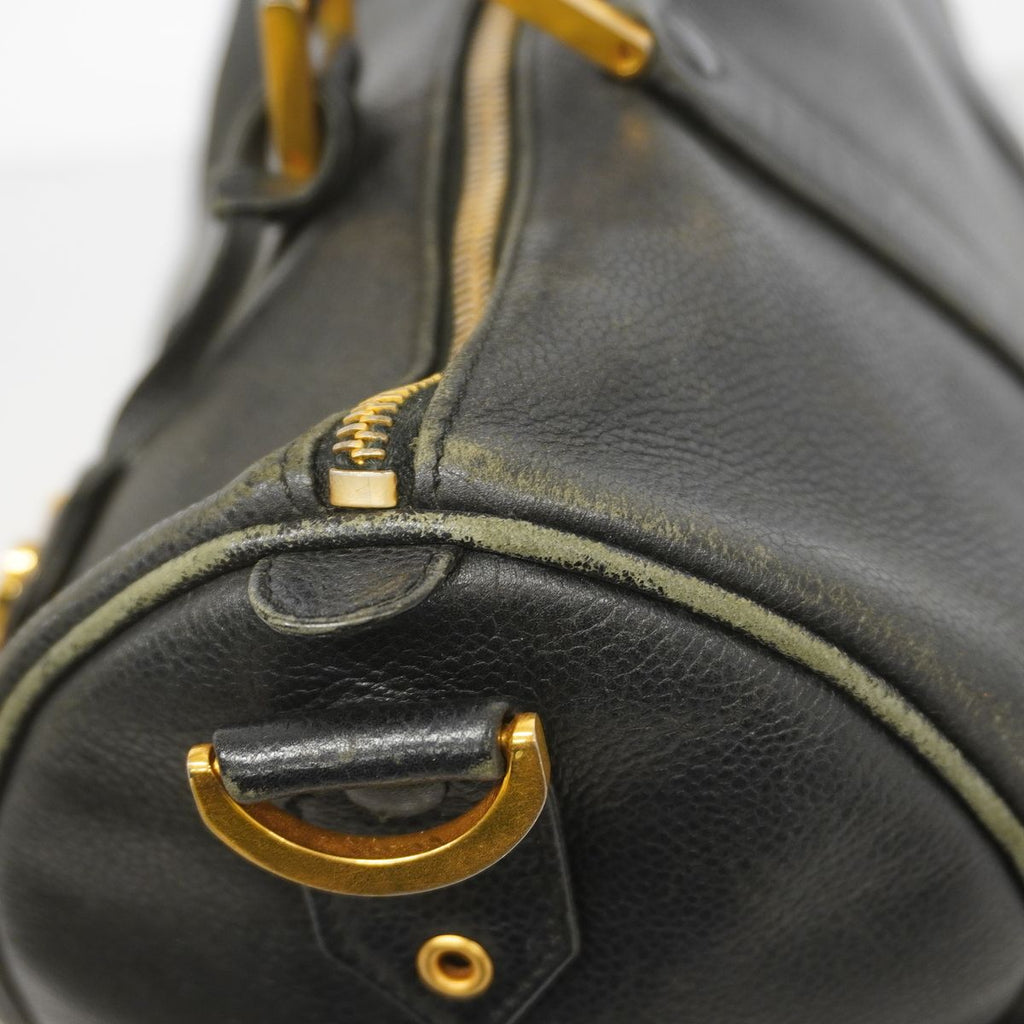 Chanel Boston Bag Caviar Leather Black Gold — view 7