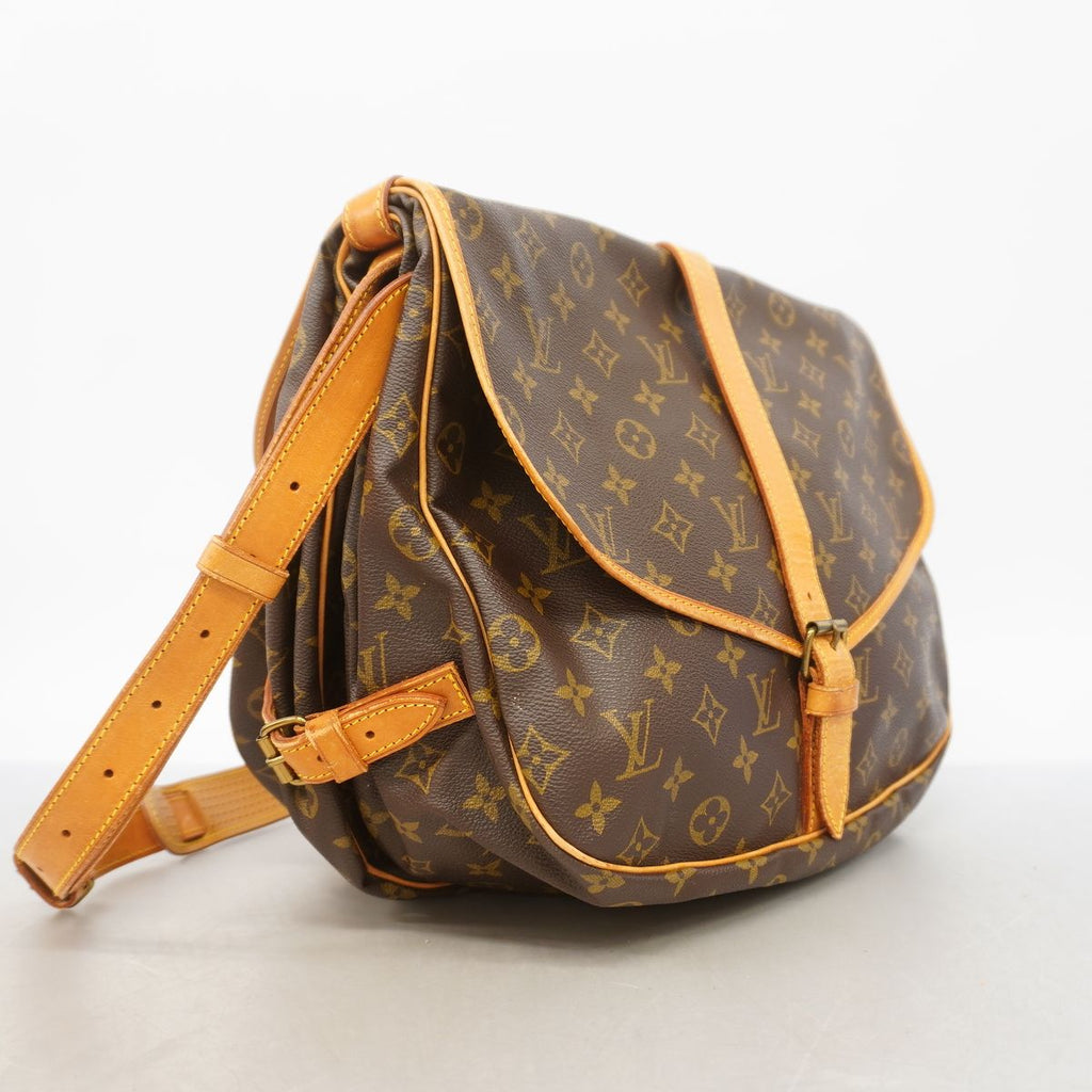 Louis Vuitton Shoulder Bag Monogram Saumur 30 Brown — view 2