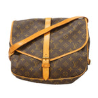 Louis Vuitton Shoulder Bag Monogram Saumur 30 Brown