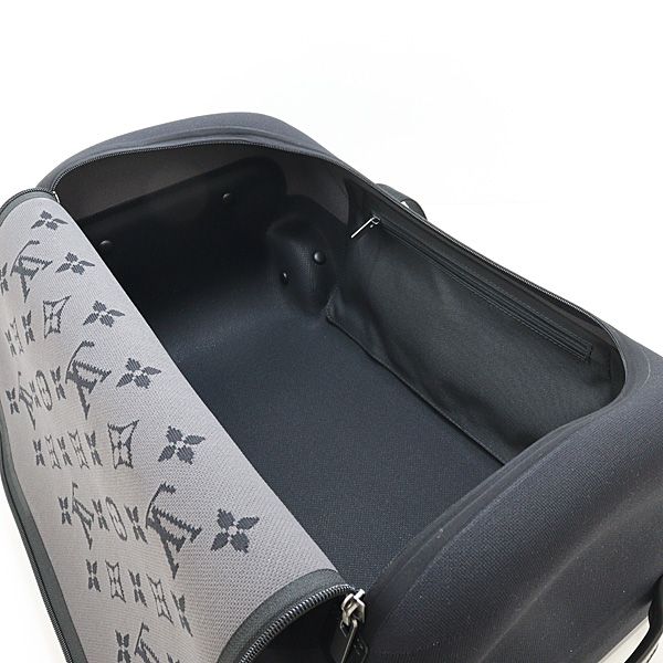 Louis Vuitton Horizon Soft Monogram Eclipse Jacquard Suitcase Carry Travel Bag — view 2