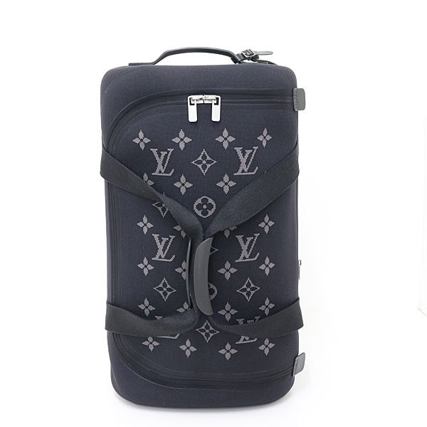 Louis Vuitton Horizon Soft Monogram Eclipse Jacquard Suitcase Carry Travel Bag