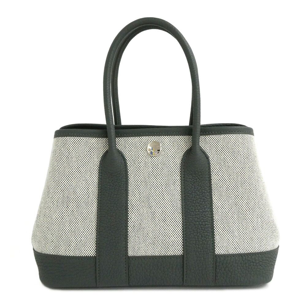 Hermes Neo Garden 23 Vert Mangrove Toile H Viking Negonda Handbag