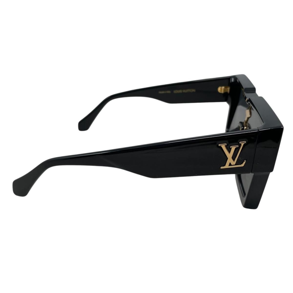Louis Vuitton Sunglasses Cyclone Black Gold Eyewear — view 6