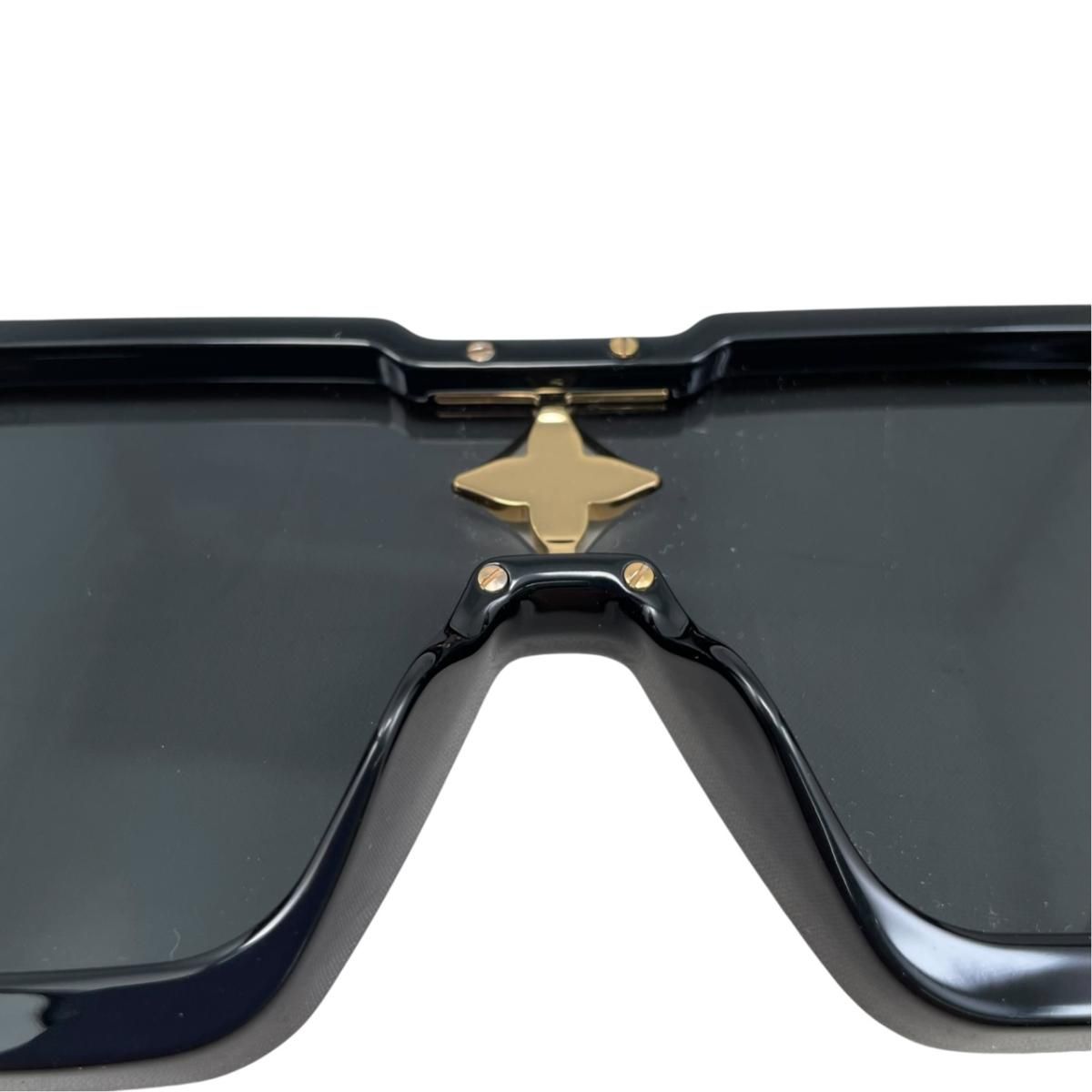 Louis Vuitton Sunglasses Cyclone Black Gold Eyewear — view 7