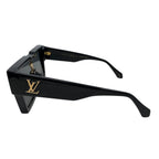 Louis Vuitton Sunglasses Cyclone Black Gold Eyewear — view 5