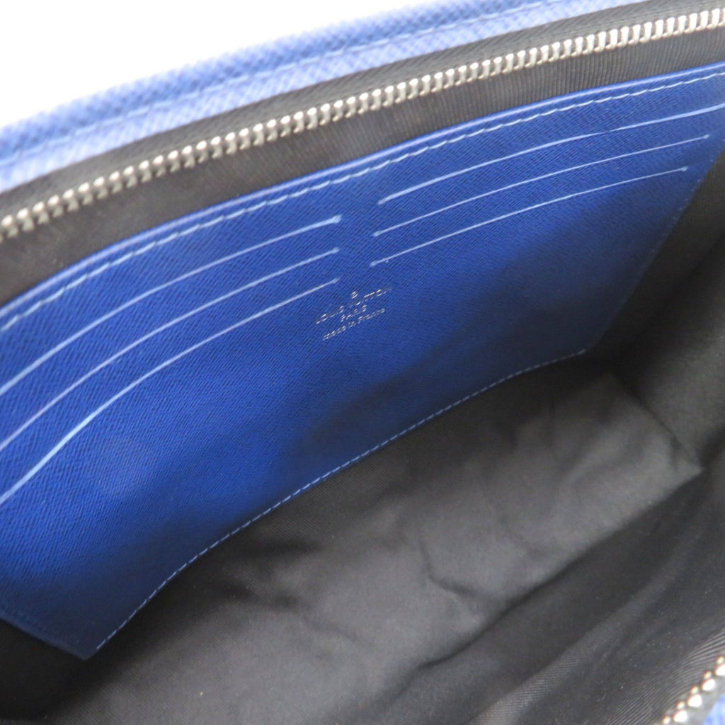 Louis Vuitton Pochette Voyage MM Taigarama Cobalt Clutch — view 7