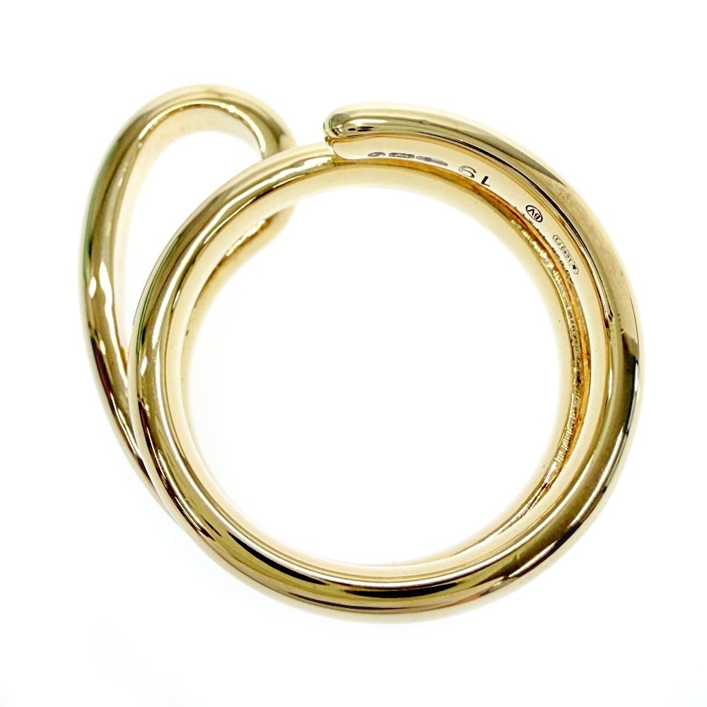 Bottega Veneta Sterling Silver 18k Gold Coated Frill Ring — view 7