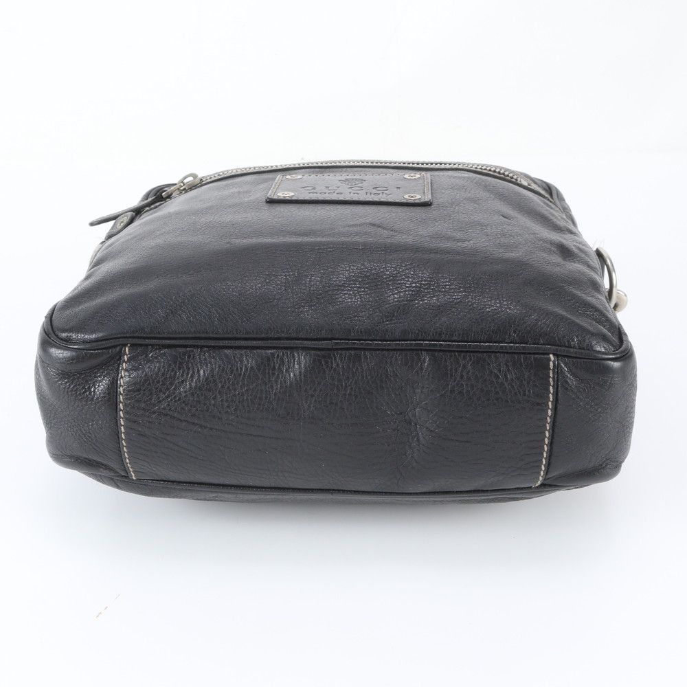 Gucci Crest Leather Shoulder Bag Crossbody Messenger Business Tote — view 6