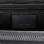 Gucci Bamboo GG Nylon Leather Tote Bag Shoulder Hand Black — view 8