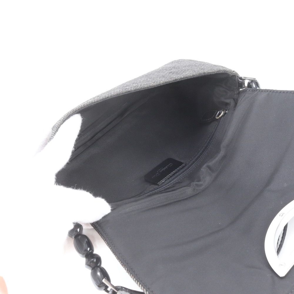 Dior Malice Pearl Denim Leather Shoulder Bag Tote Hand — view 7
