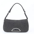 Dior Malice Pearl Denim Leather Shoulder Bag Tote Hand