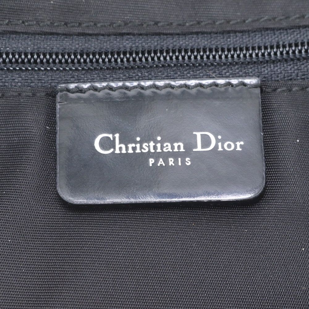 Dior Malice Pearl Denim Leather Shoulder Bag Tote Hand — view 8