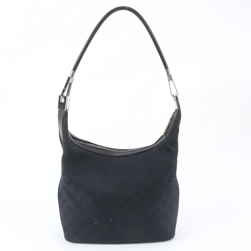 Gucci GG Canvas Leather Shoulder Bag Tote Hand — view 3