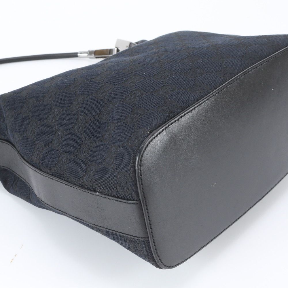 Gucci GG Canvas Leather Shoulder Bag Tote Hand — view 4