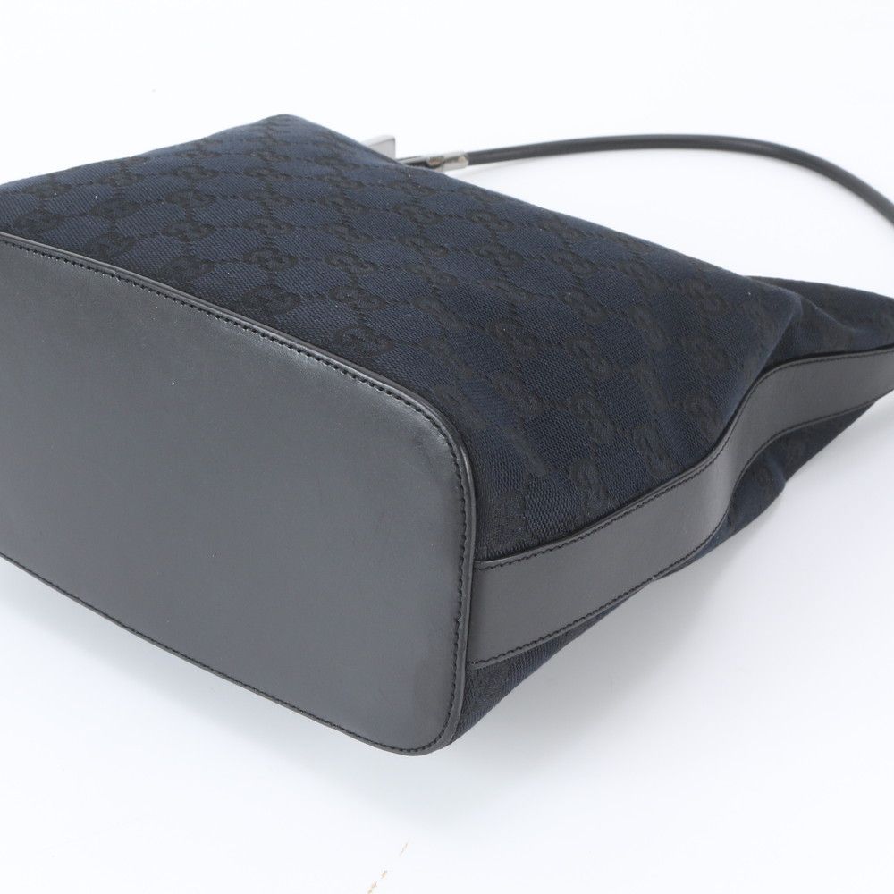 Gucci GG Canvas Leather Shoulder Bag Tote Hand — view 5