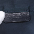 Dior Trotter Saddle Pouch Leather Clutch Hand Navy — view 7