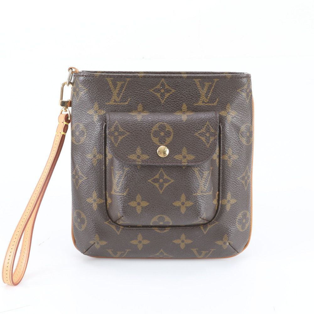 Louis Vuitton Monogram Partition Leather Pouch Hand