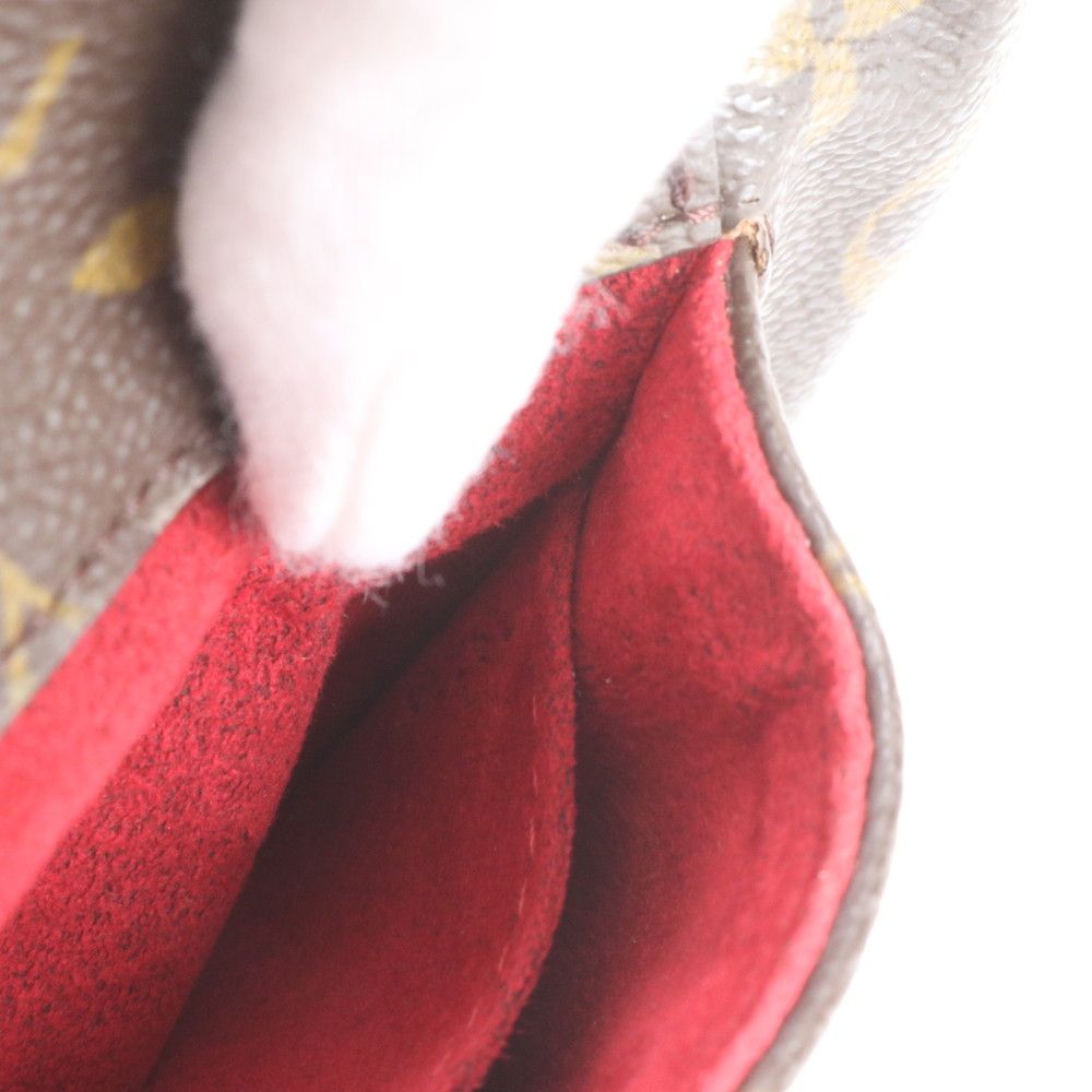 Louis Vuitton Monogram Partition Leather Pouch Hand — view 8