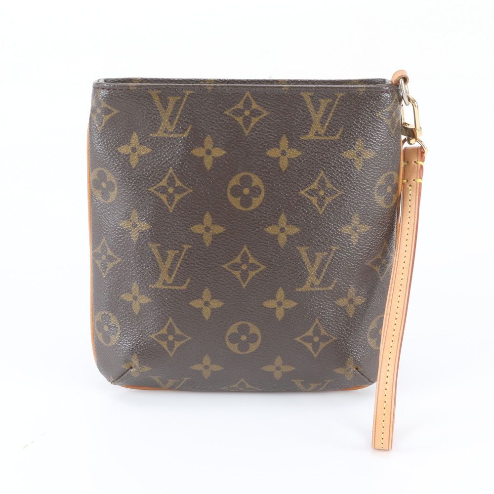 Louis Vuitton Monogram Partition Leather Pouch Hand — view 3
