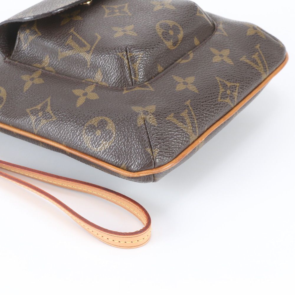Louis Vuitton Monogram Partition Leather Pouch Hand — view 4