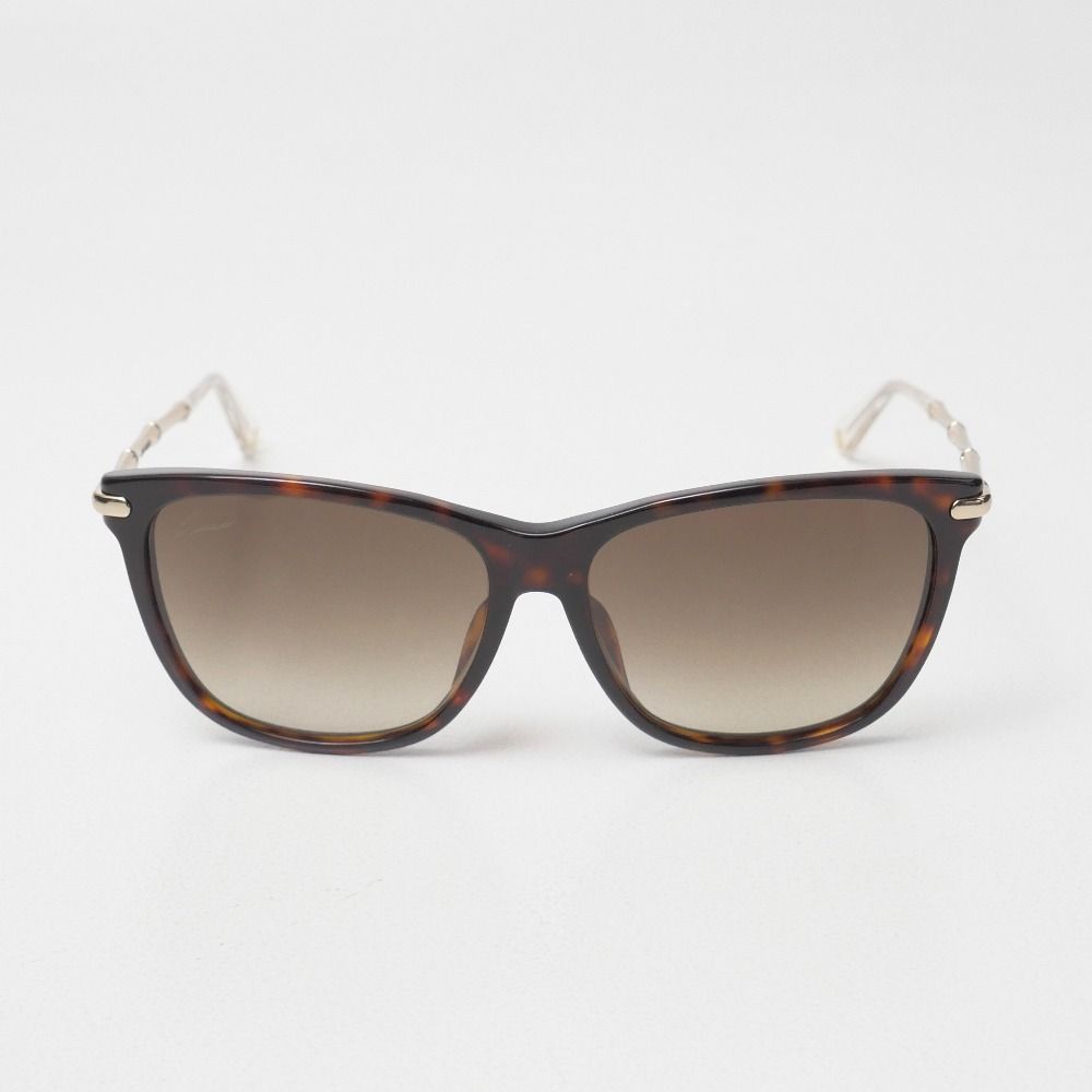 Gucci Bamboo Sunglasses Gradient Lens Tortoise Brown Gold Clear RB Eyewear — view 2