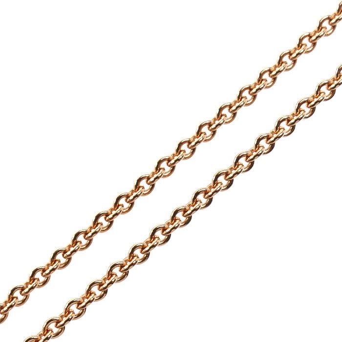Hermes 18k Pink Gold Vertige Coeur Necklace Diamond — view 4