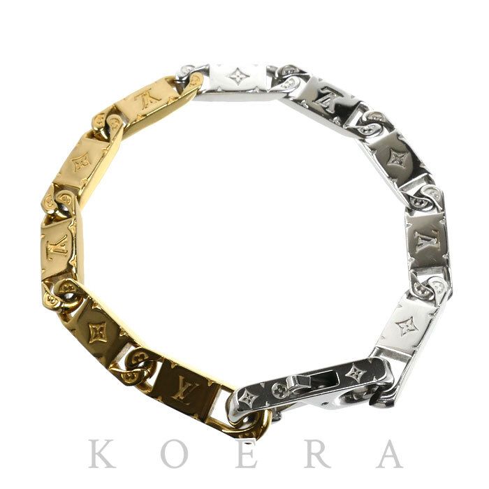 Louis Vuitton Metal Monogram Tide Up Bracelet