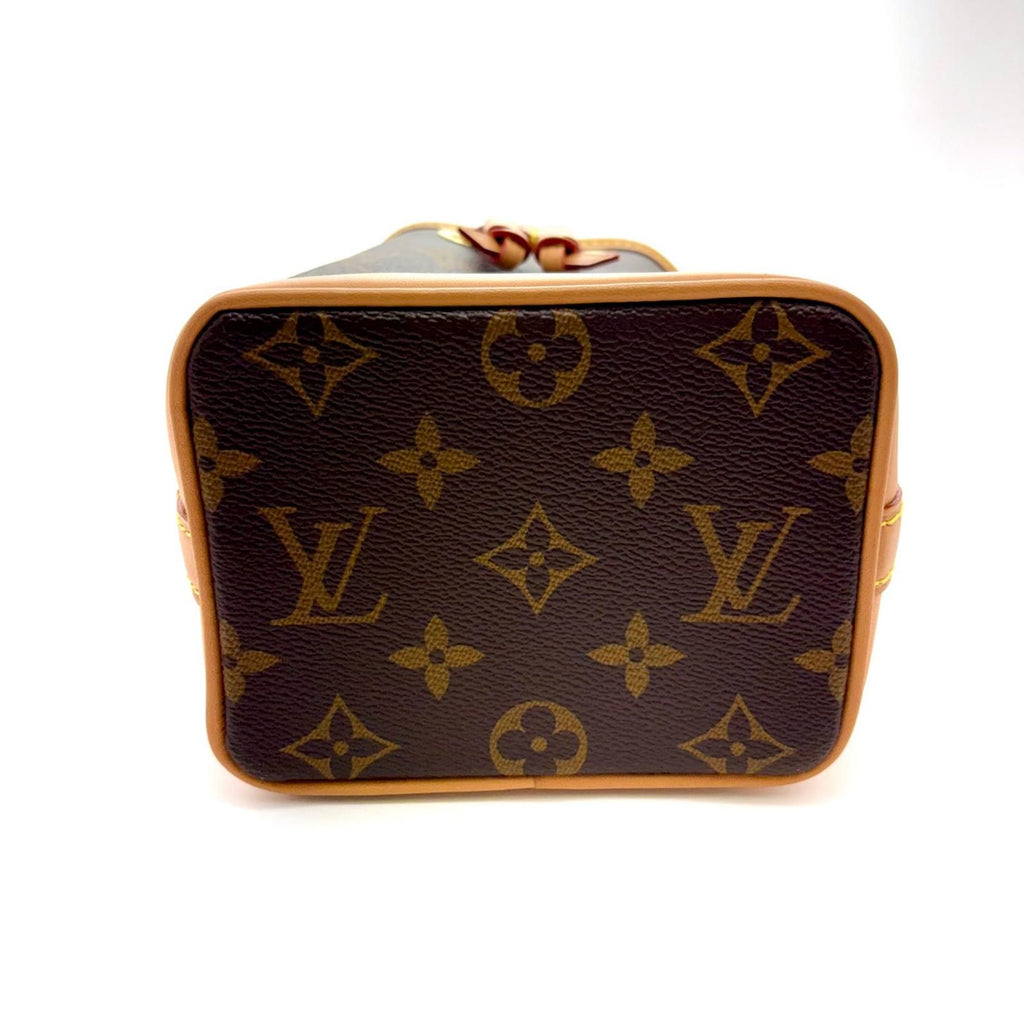 Louis Vuitton Nano Noe Monogram Shoulder Bag Canvas Dark Brown — view 4