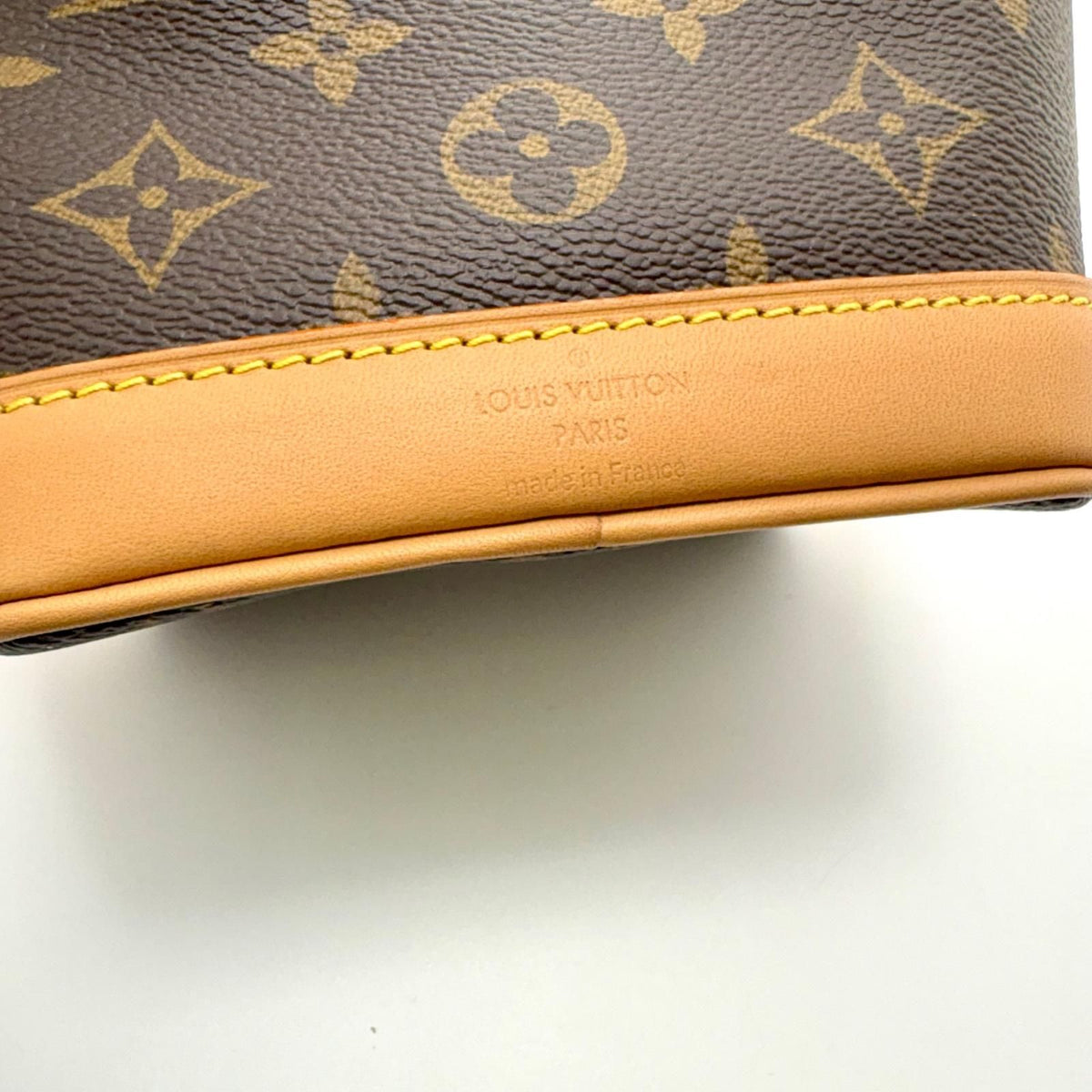 Louis Vuitton Nano Noe Monogram Shoulder Bag Canvas Dark Brown — view 6
