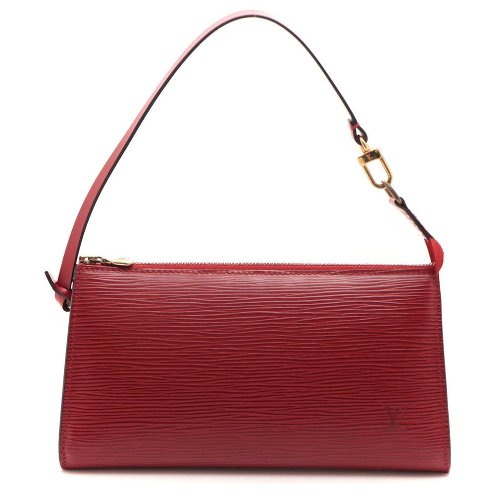 Louis Vuitton Pochette Accessoires Epi Castilian Red Pouch