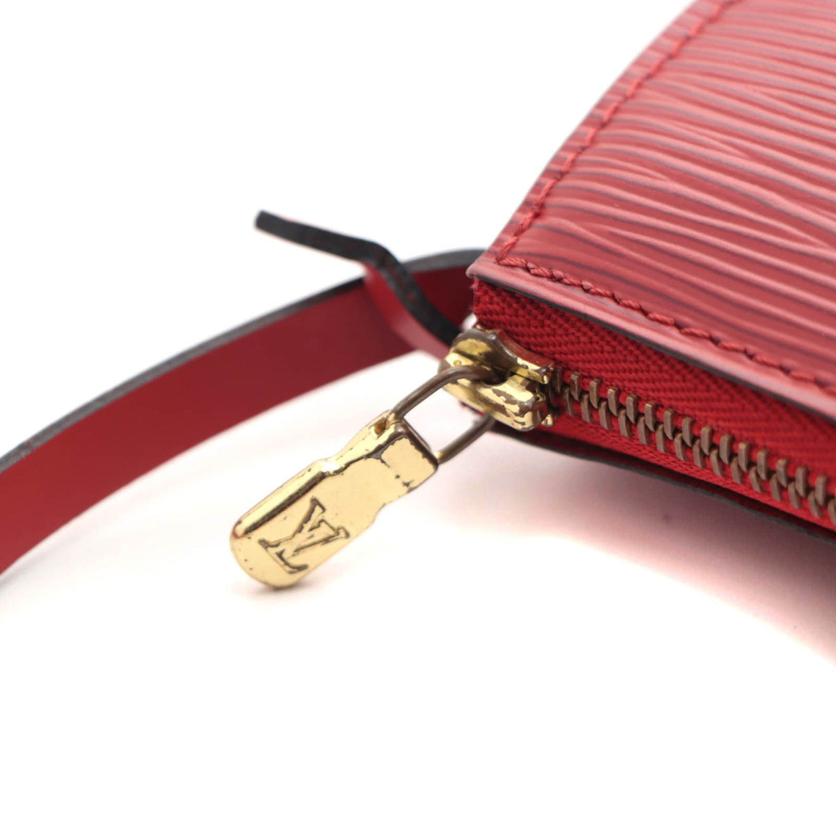 Louis Vuitton Pochette Accessoires Epi Castilian Red Pouch — view 5