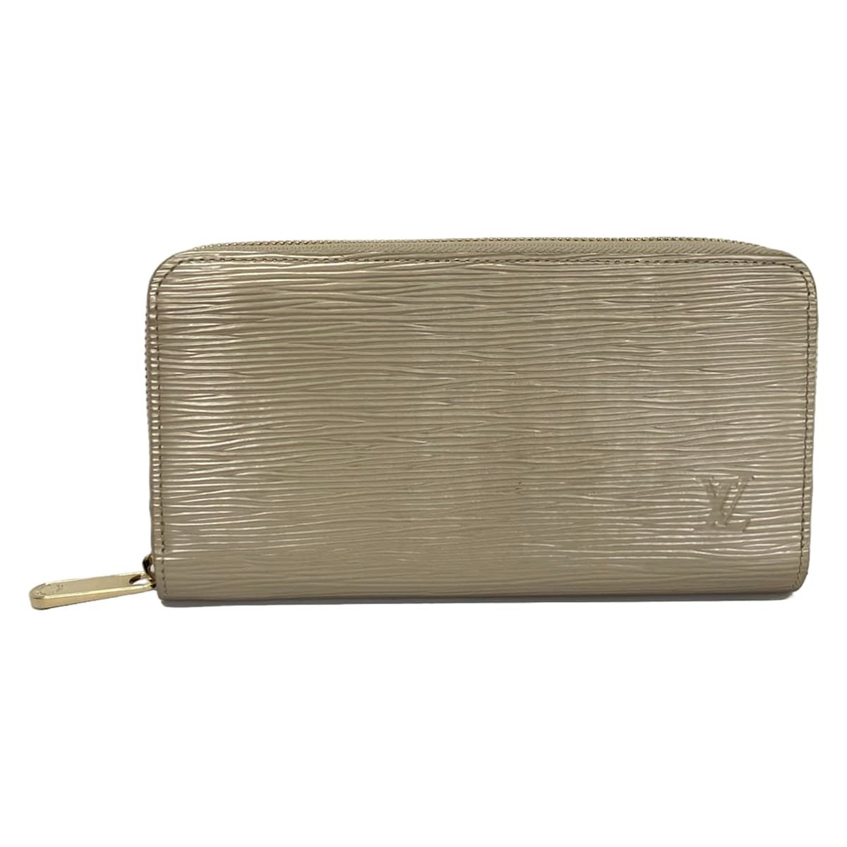 Louis Vuitton Wallet Epi Zippy Champagne Leather Cowhide
