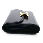Celine Small Flap Wallet Triomphe Trifold Black — view 3