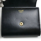 Celine Small Flap Wallet Triomphe Trifold Black — view 6