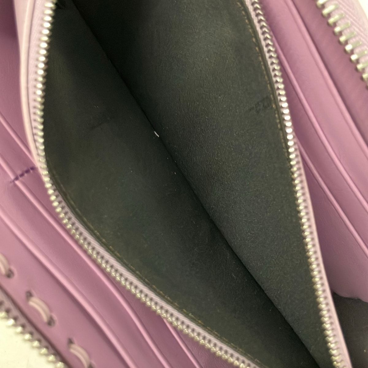 Fendi Wallet Selleria Peekaboo Purple Zip Around Leather — view 4