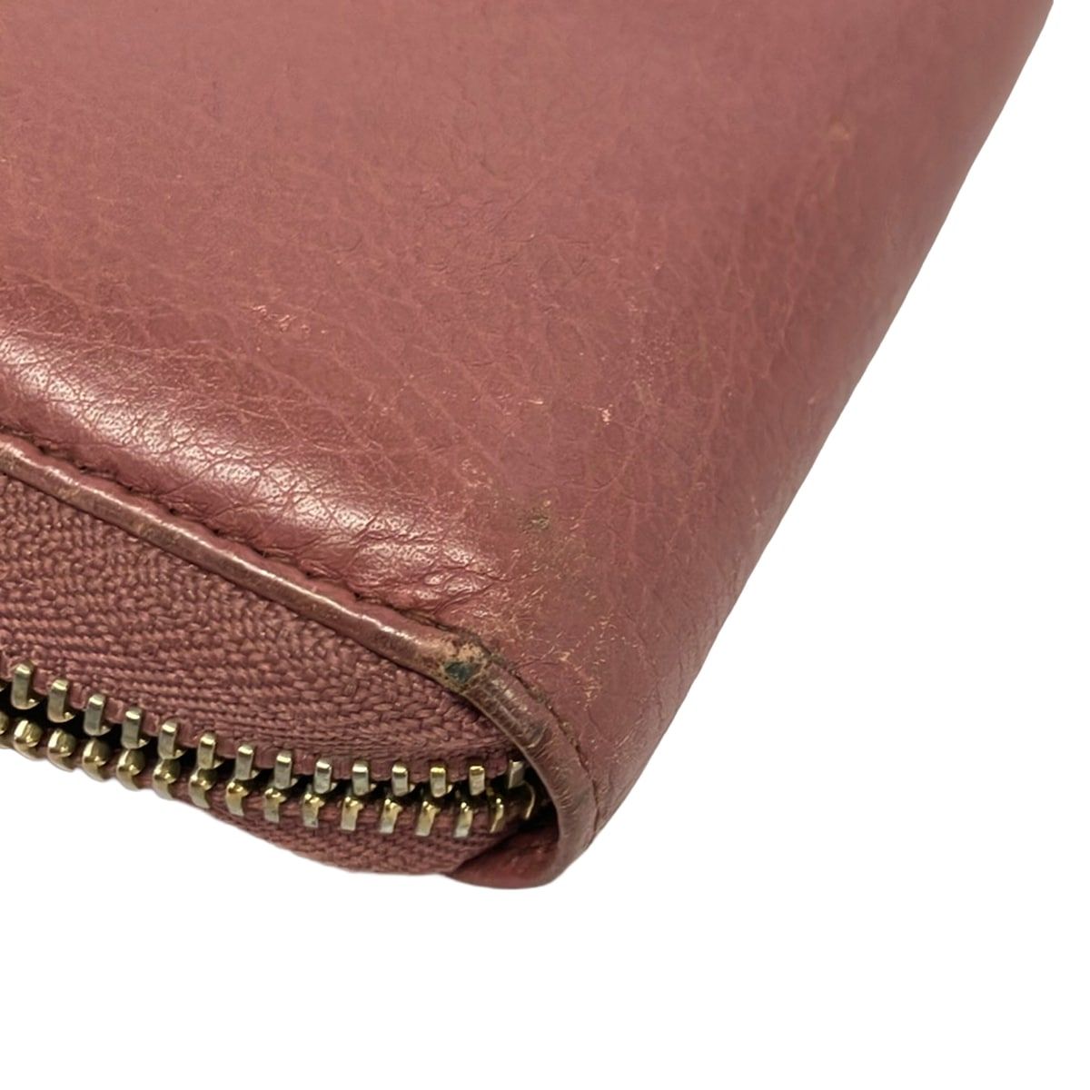 Gucci Wallet Soho Pink Beige Zip Around Leather — view 7