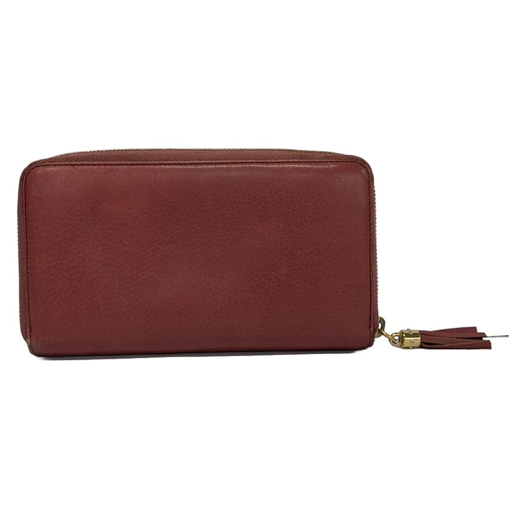 Gucci Wallet Soho Pink Beige Zip Around Leather — view 2