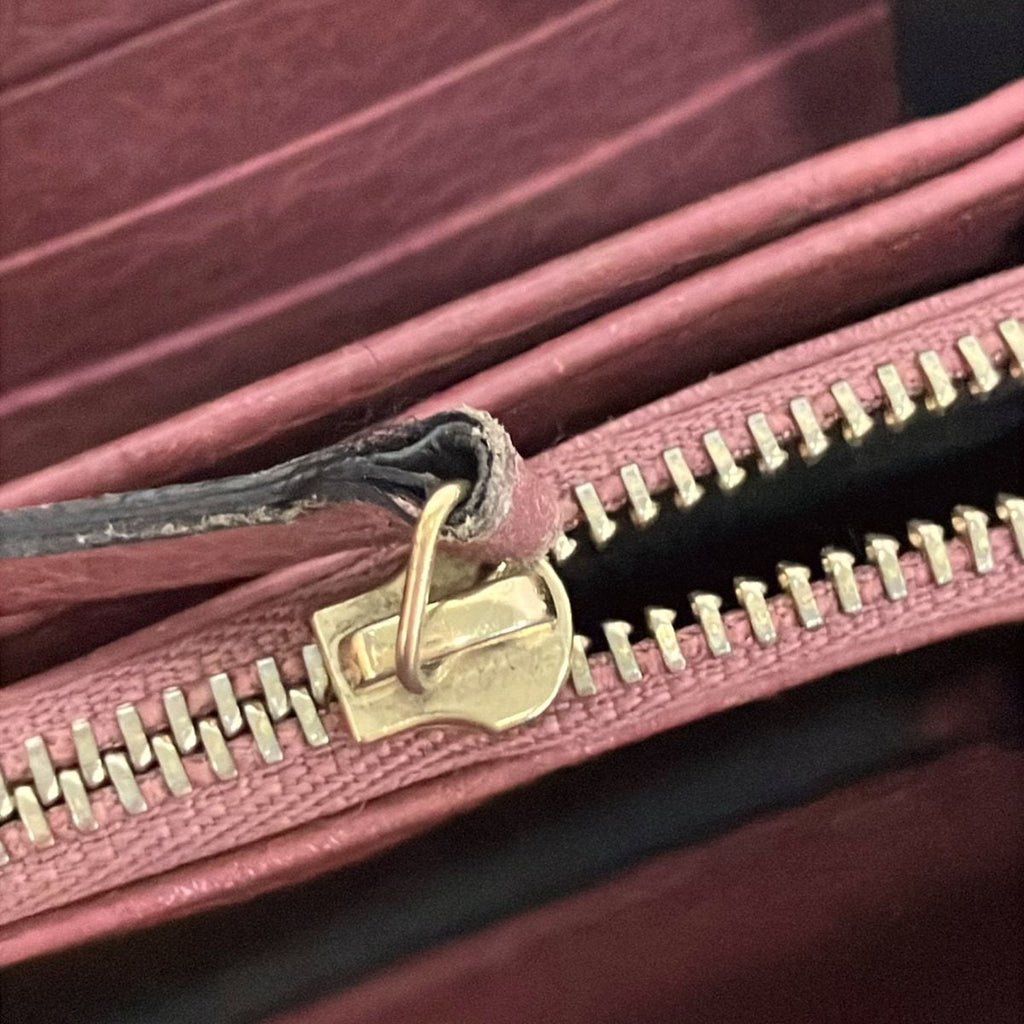 Gucci Wallet Soho Pink Beige Zip Around Leather — view 8
