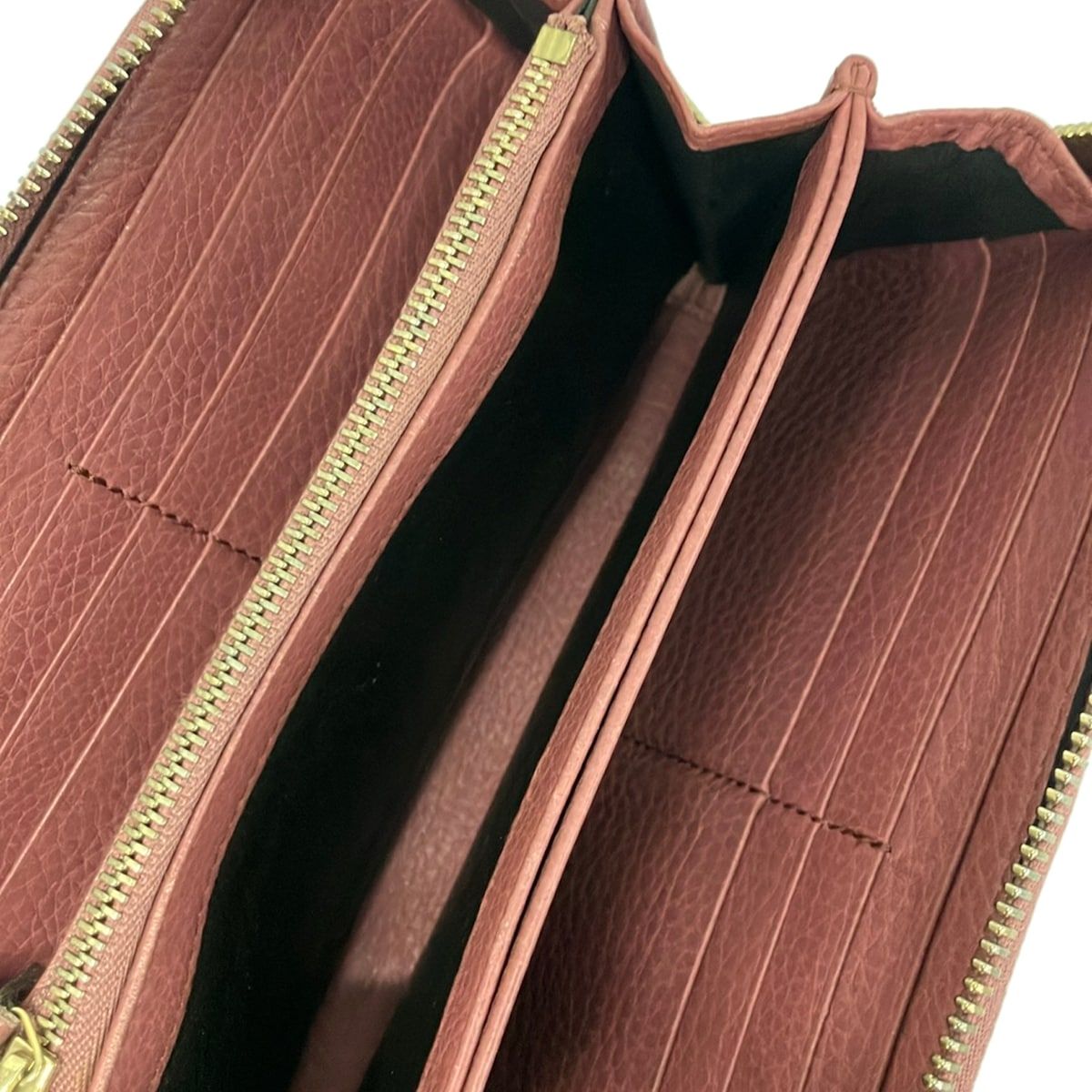 Gucci Wallet Soho Pink Beige Zip Around Leather — view 3