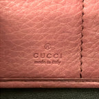 Gucci Wallet Soho Pink Beige Zip Around Leather — view 5