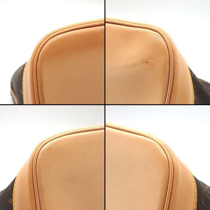 Louis Vuitton Handbag Alma PM Brown Monogram Canvas Vachetta Leather Gold — view 7