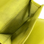 Chanel Trifold Wallet Quilted Black Yellow Lambskin — view 4