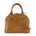 Louis Vuitton Vernis Alma BB 2-Way Shoulder Bag Rose Vereur