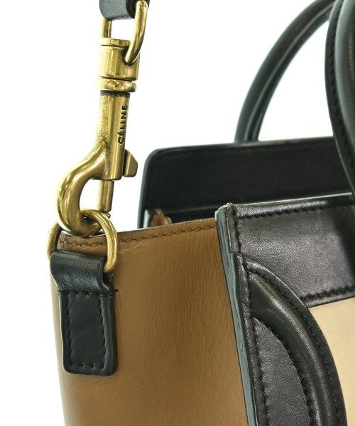 Celine Leather Luggage Nano Shopper Handbag — view 6