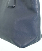 Prada Leather Tote Bag Navy — view 8