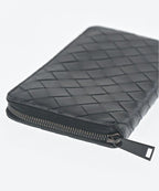 Bottega Veneta Intrecciato Round Zip Wallet Coin Purse — view 5